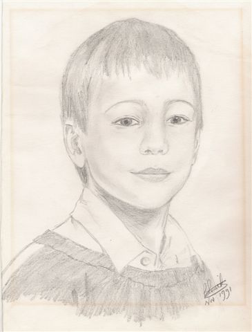 Drawing of Byron 1991 by Paulene Smith