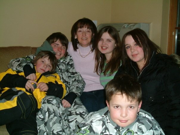 Mary with Grandchildren